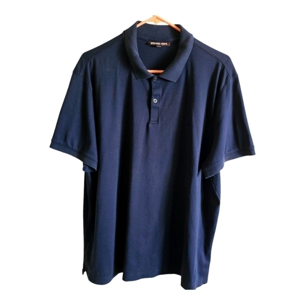 Michael Kors Men's Navy 100% Cotton Polo Size XL